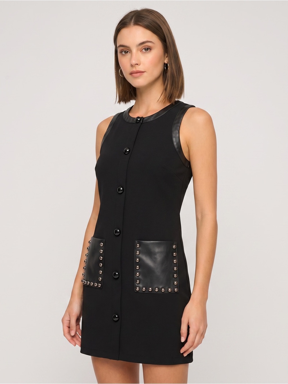 Ramy Brook Bryanna Studded Embellished Shift Minidress NEW Size 14 $395 ASO